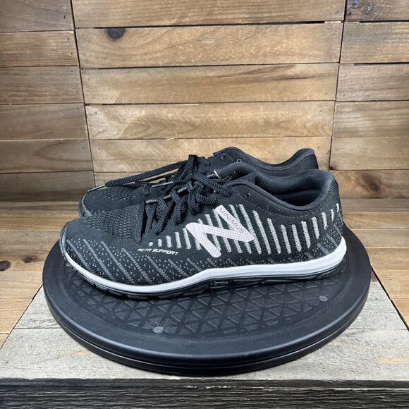 New Balance Womens Sz 7B Minimus Black Running Shoes Lace Up Vibram WX20BP7 - Picture 3 of 10